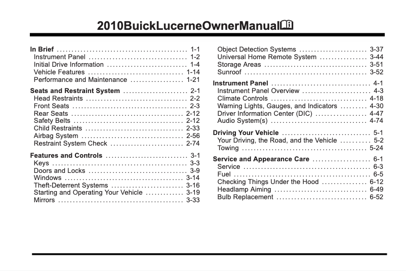 Image de la première page du manuel de l'appareil G5 (2010)