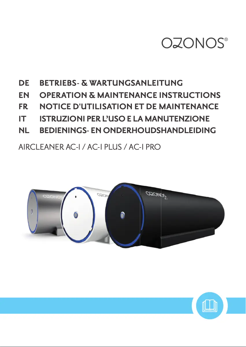 Image de la première page du manuel de l'appareil AC-1 plus