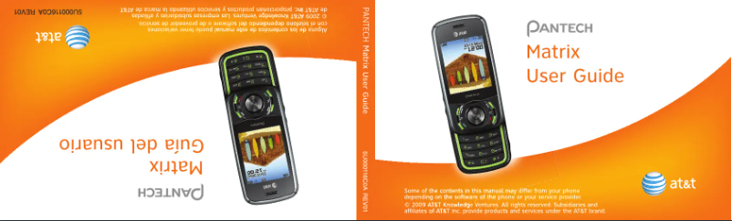 Page n°1 - Manuel utilisateur Pantech C740