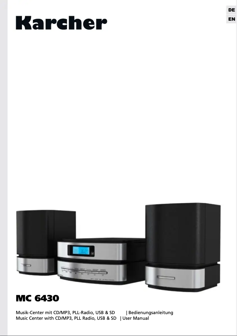 Page 1 de la notice Manuel utilisateur Kärcher MC 6430