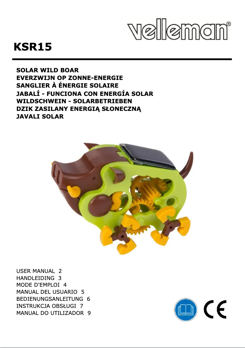 Page 1 de la notice Manuel utilisateur Velleman KSR15