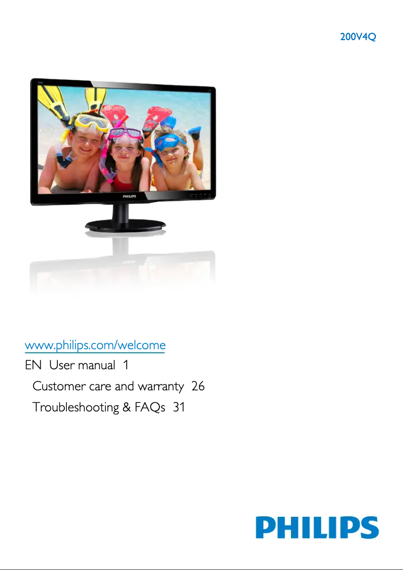 Image de la première page du manuel de l'appareil 200V4Q