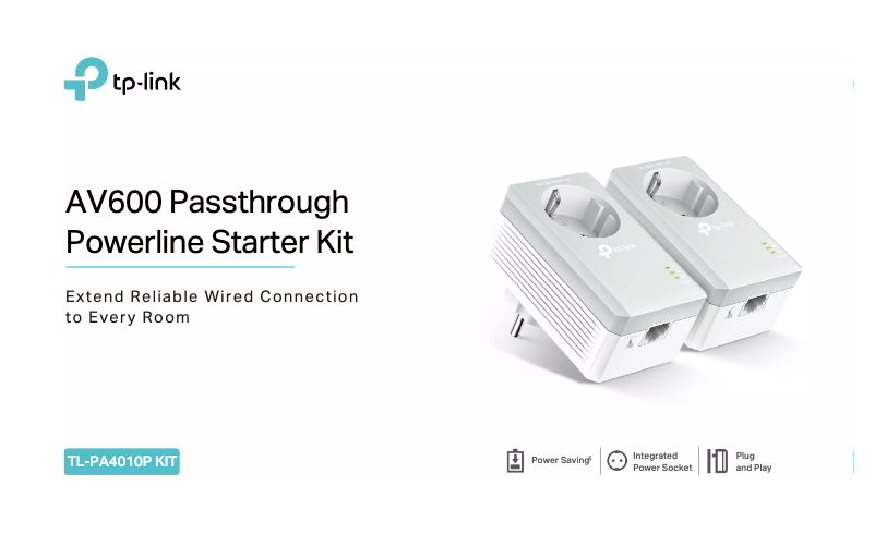Page n°1 - Fiche technique TP-Link TL-PA4010P KIT