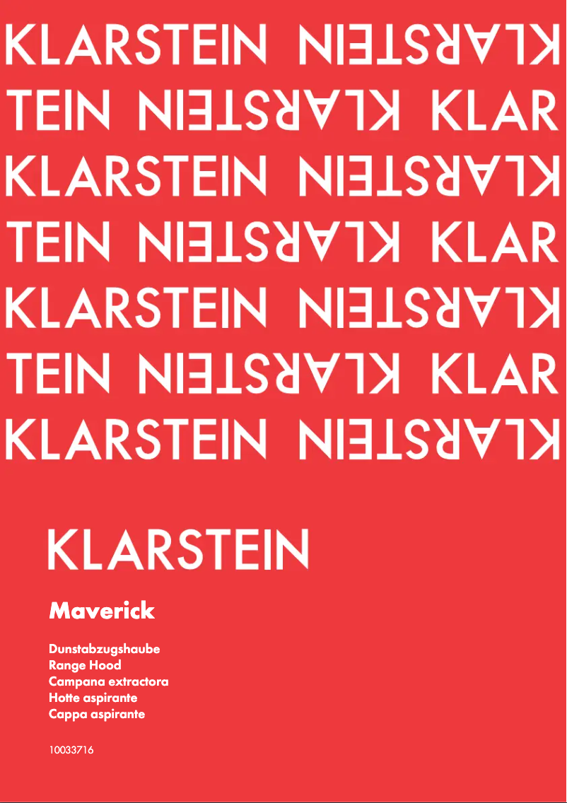 Page 1 de la notice Manuel utilisateur Klarstein Maverick 10033716