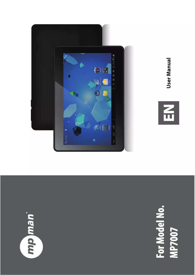 Página 1 del manual Manual de usuario Mpman MP7007