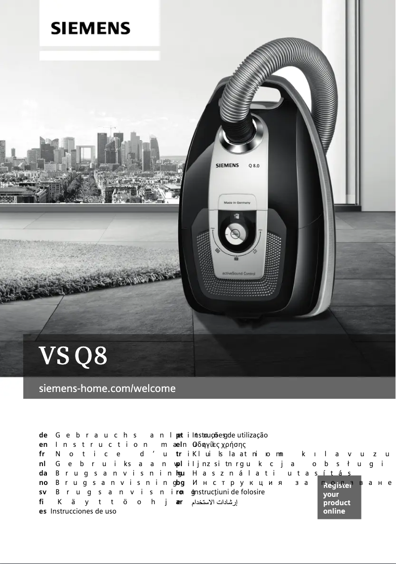 Page n°1 - Manuel utilisateur Siemens VSQ8SEN66A