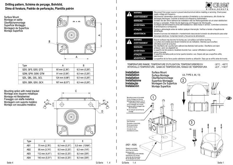 Página 1 del manual Manual de usuario Auer Signal QDX 874461413