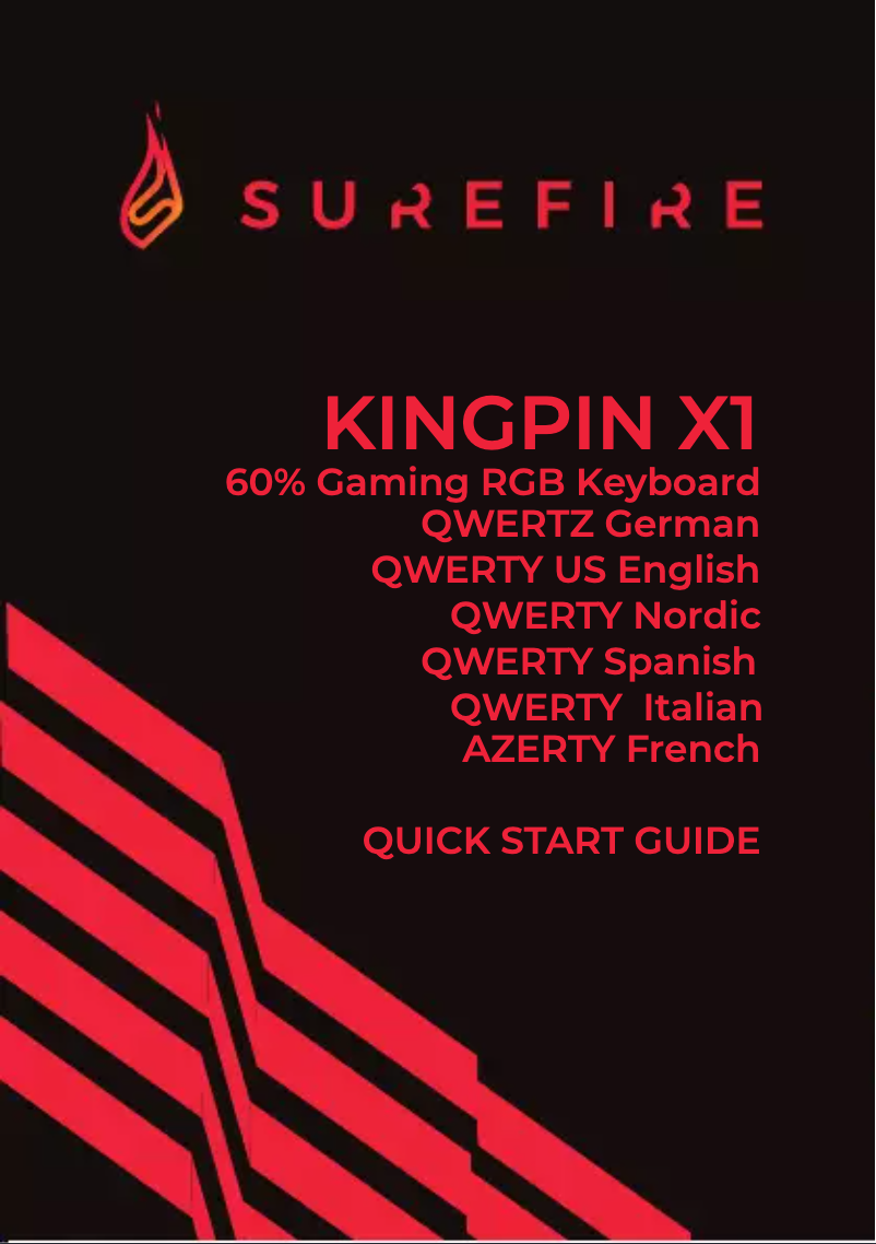 Page 1 de la notice Manuel utilisateur SureFire KingPin X1