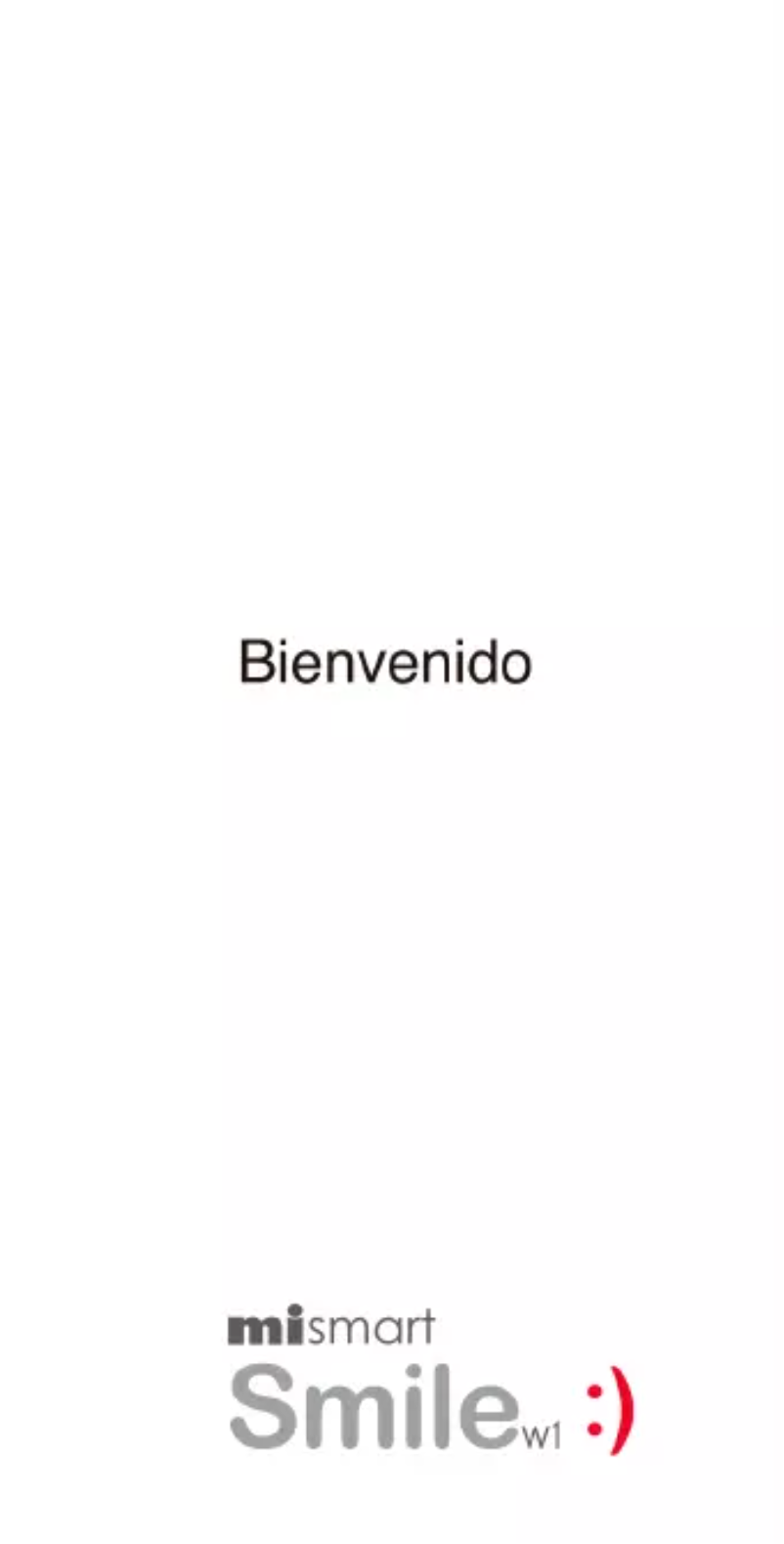 Image de la première page du manuel de l'appareil Mismart Smile W1