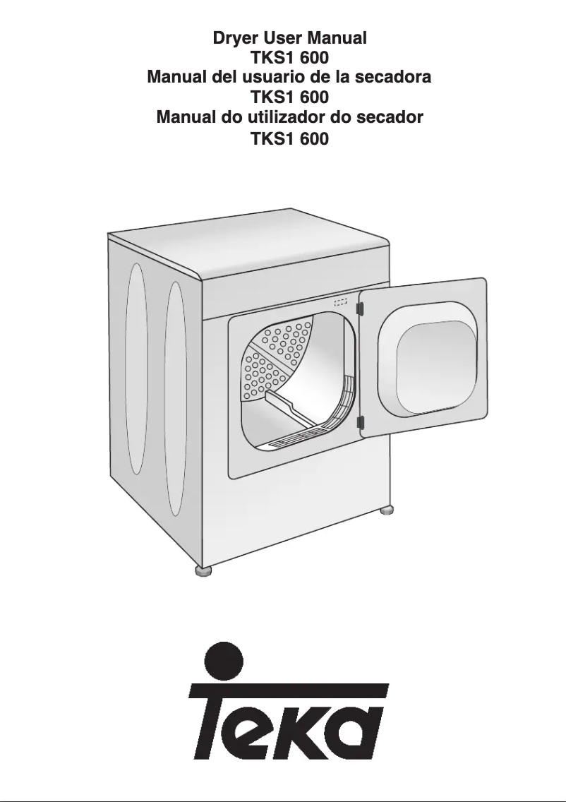 Page n°1 - Manuel utilisateur Teka TKS1 600