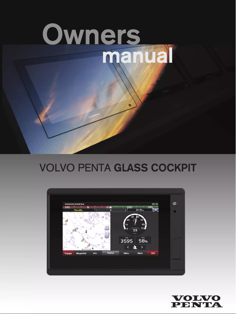 Image de la première page du manuel de l'appareil Volvo Penta Glass Cockpit