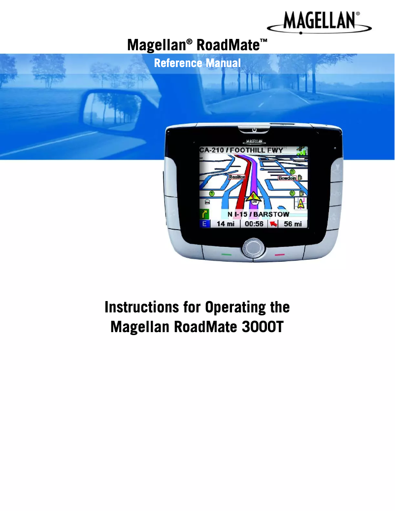 Page n°1 - Manuel utilisateur Magellan RoadMate 3050T