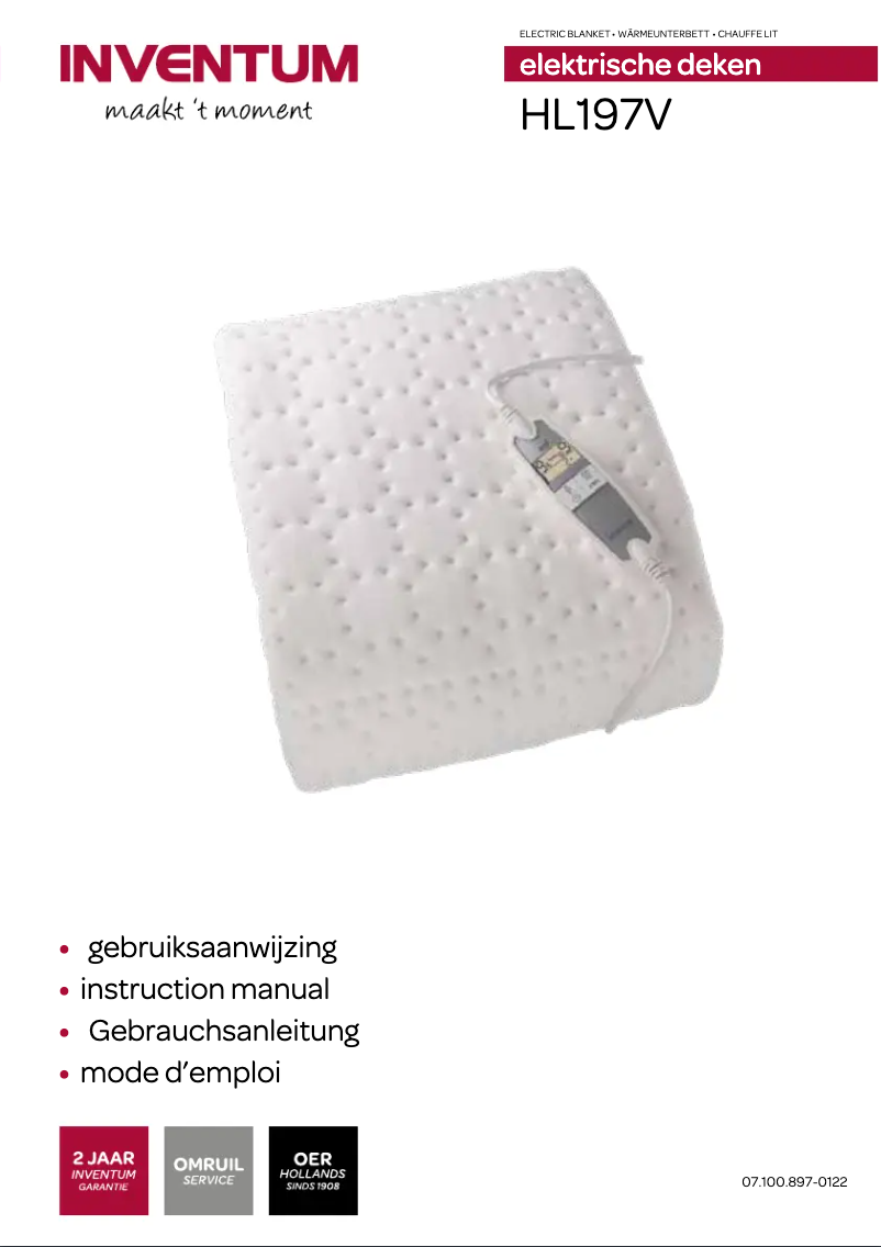 Image de la première page du manuel de l'appareil HL197V