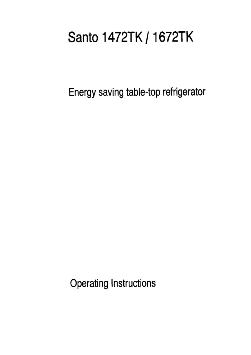 Page 1 de la notice Manuel utilisateur AEG Santo 1472-4TK