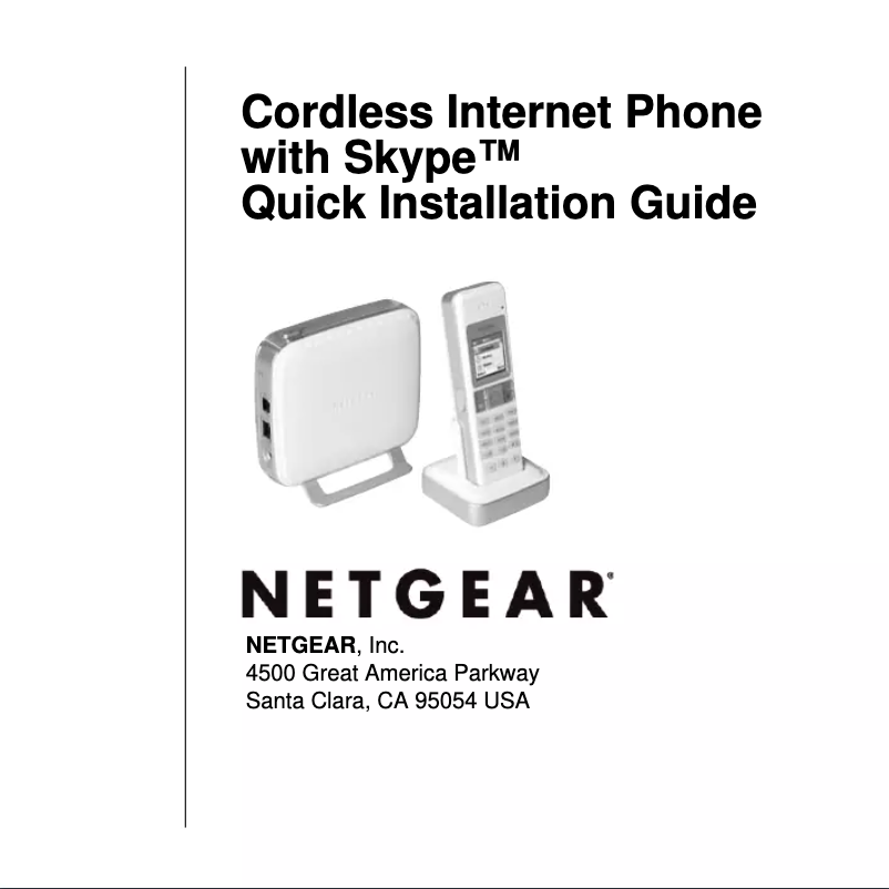 Page n°1 - Guide d'installation Netgear SPH200D