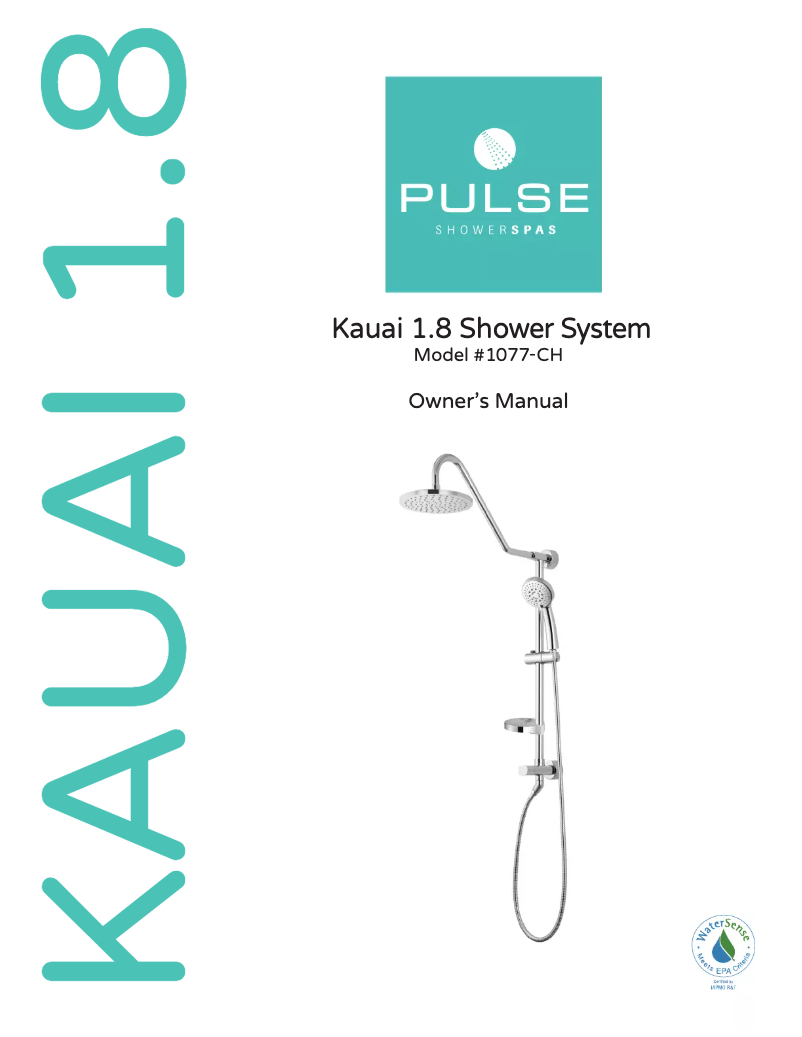 Image de la première page du manuel de l'appareil Kauai 1077-CH