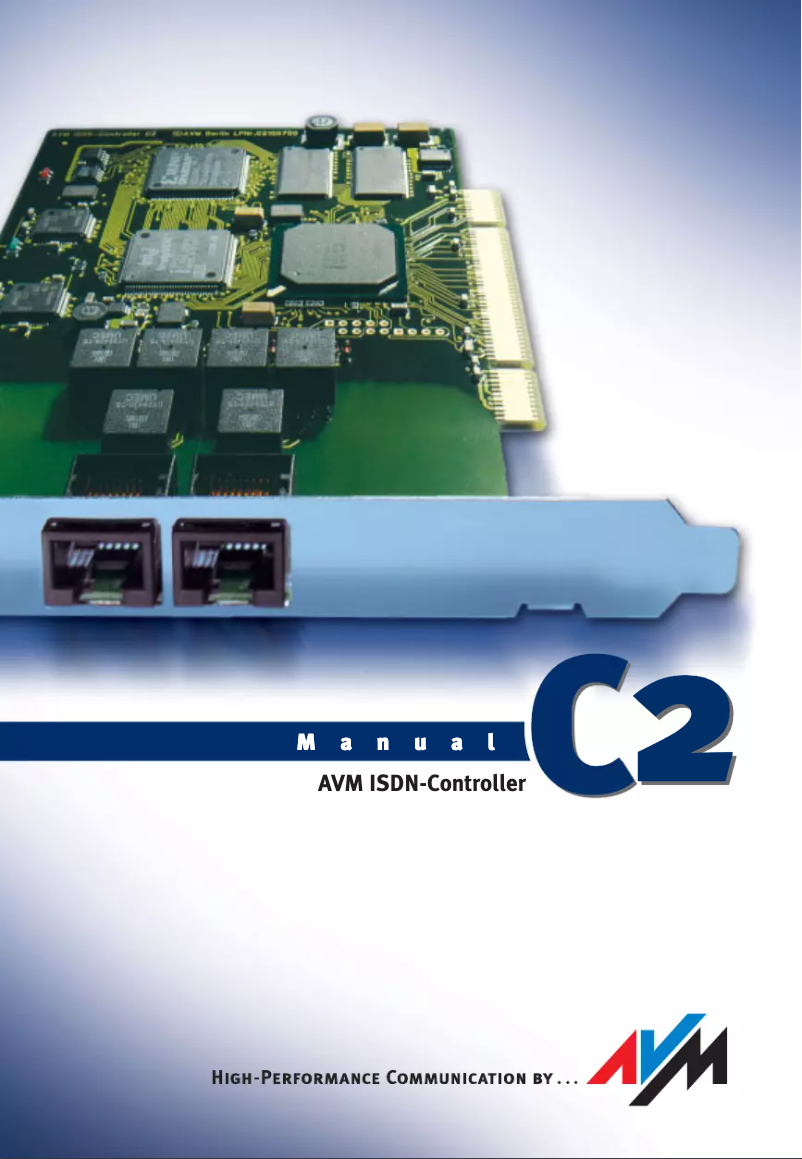 Page 1 de la notice Manuel utilisateur AVM ISDN-Controller C2