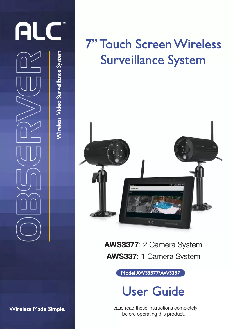 Image de la première page du manuel de l'appareil AWS337