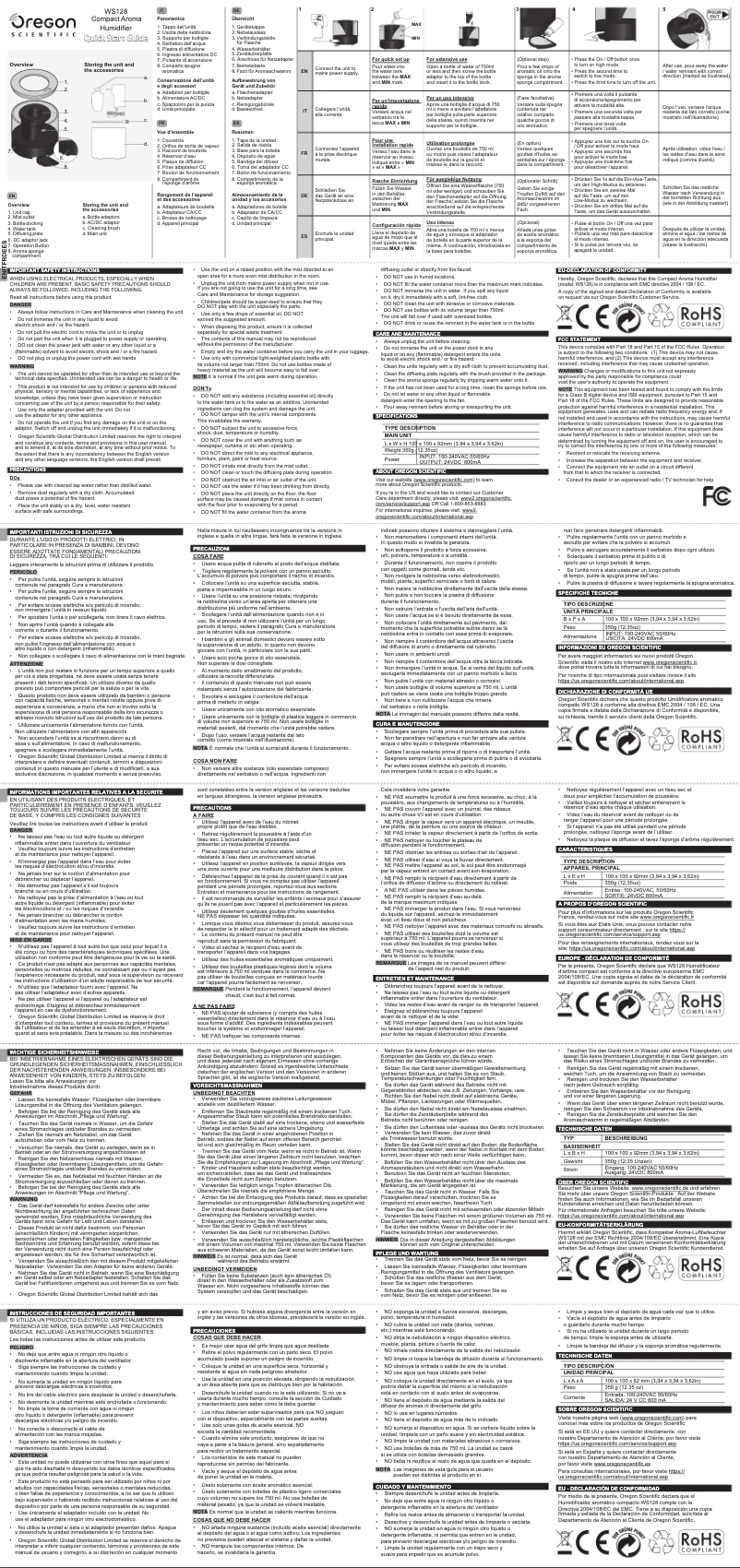 Image de la première page du manuel de l'appareil WS128