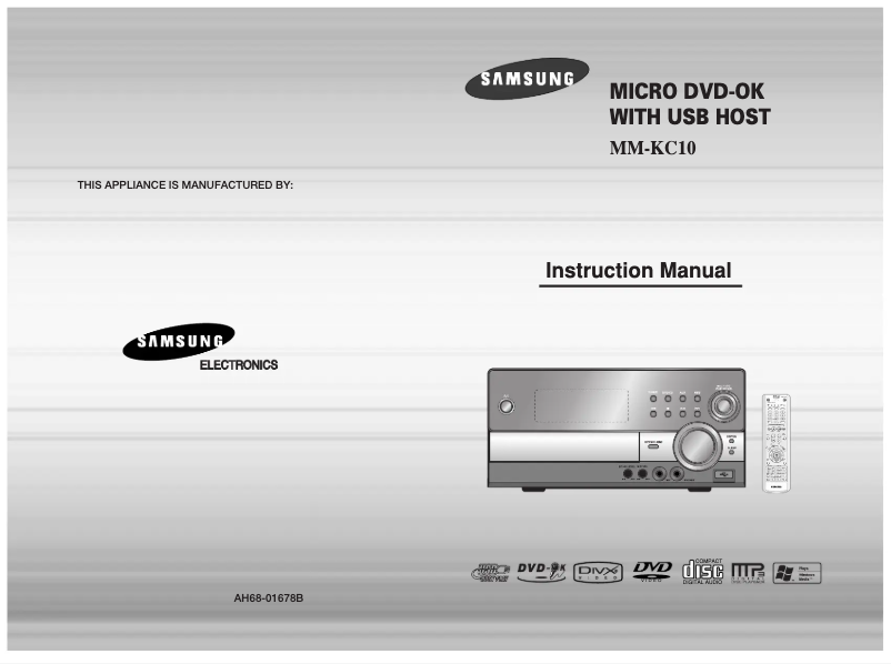Página 1 del manual Manual de usuario Samsung MM-KC10