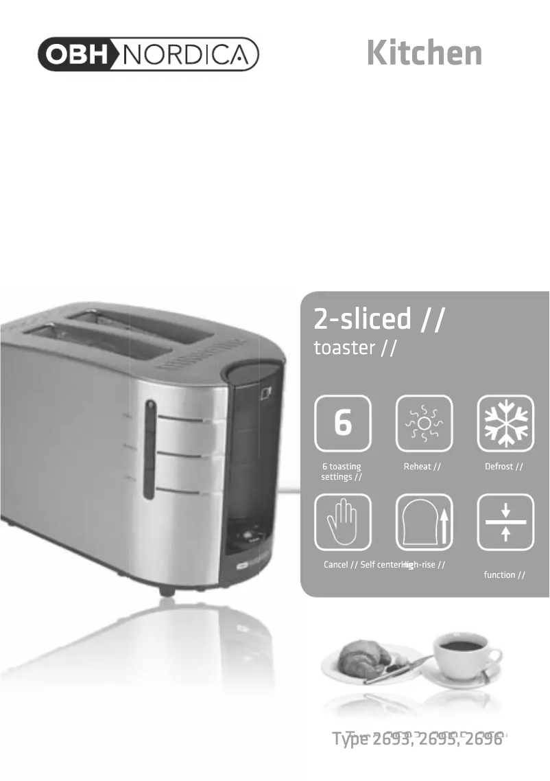 Page 1 de la notice Manuel utilisateur OBH Nordica Avanti 2695