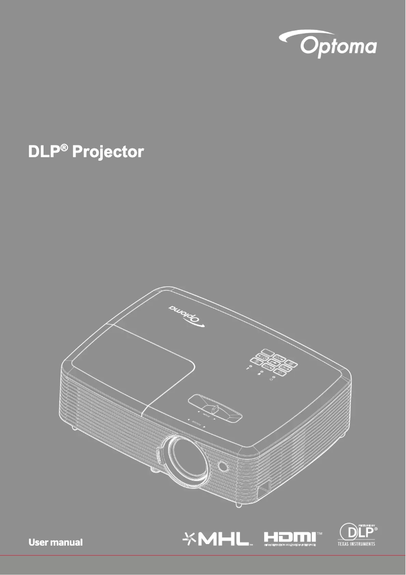 Page 1 de la notice Manuel utilisateur Optoma W345ED