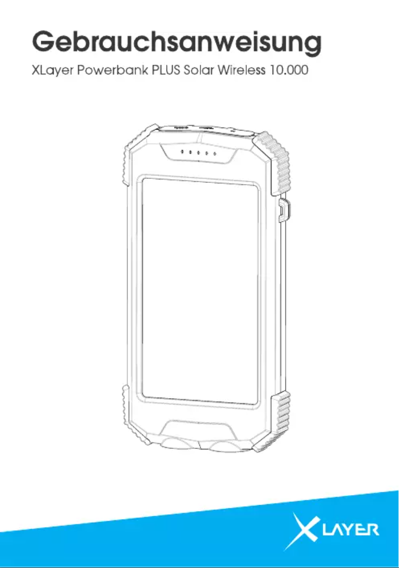 Page n°1 - Manuel utilisateur XLayer Powerbank Plus Solar Wireless 10.000