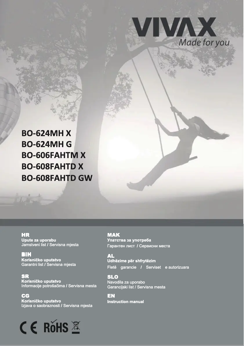 Página 1 del manual Manual de usuario Vivax BO-624MH X