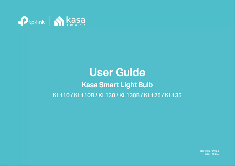 Page n°1 - Manuel utilisateur TP-Link Kasa KL135P4