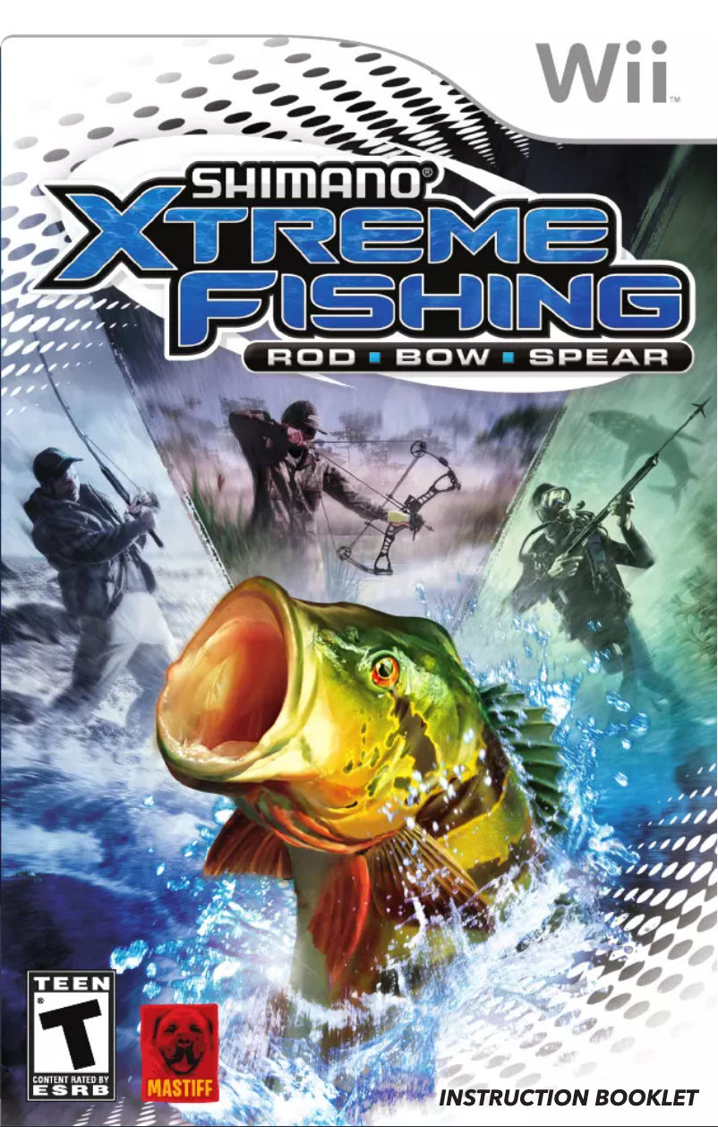 Page 1 de la notice Manuel utilisateur Nintendo Shimano Xtreme Fishing (Wii)