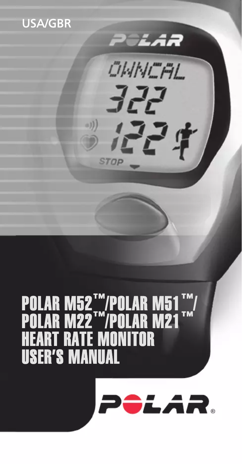 Page 1 de la notice Manuel utilisateur Polar M51