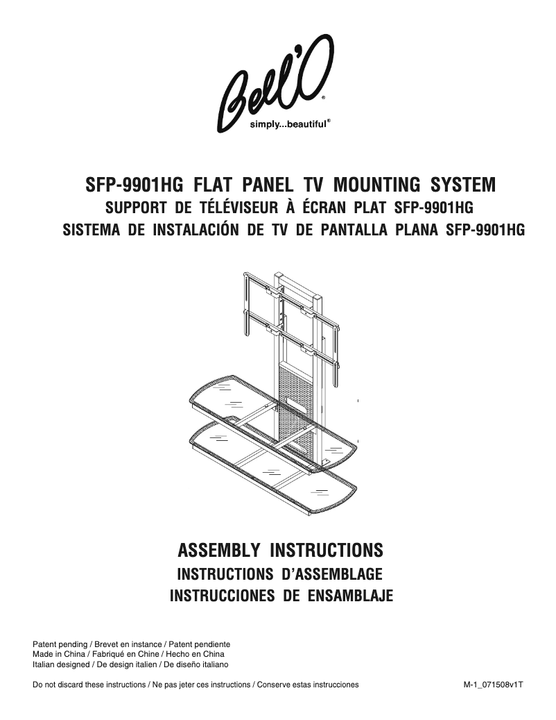 Imagen de la primera página del manual del dispositivo SFP-9901HG