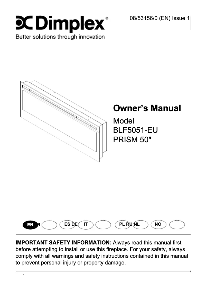 Image de la première page du manuel de l'appareil Prism