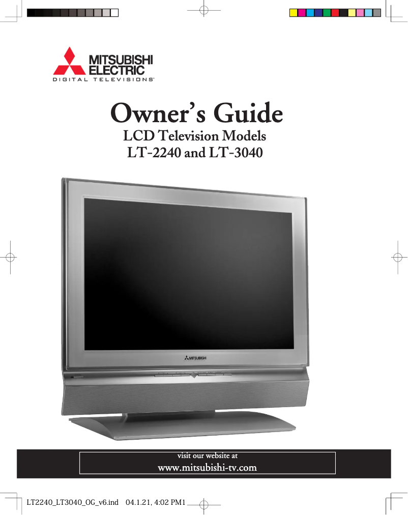 Image de la première page du manuel de l'appareil LT2240