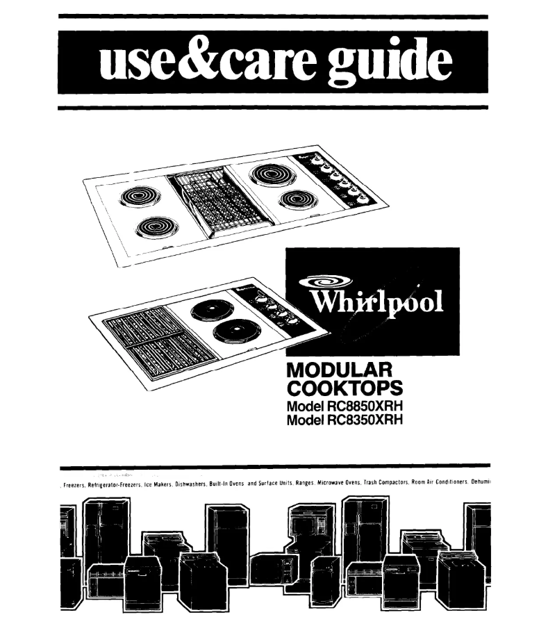 Page 1 of the manual User Manual Whirlpool RC8350XRH2