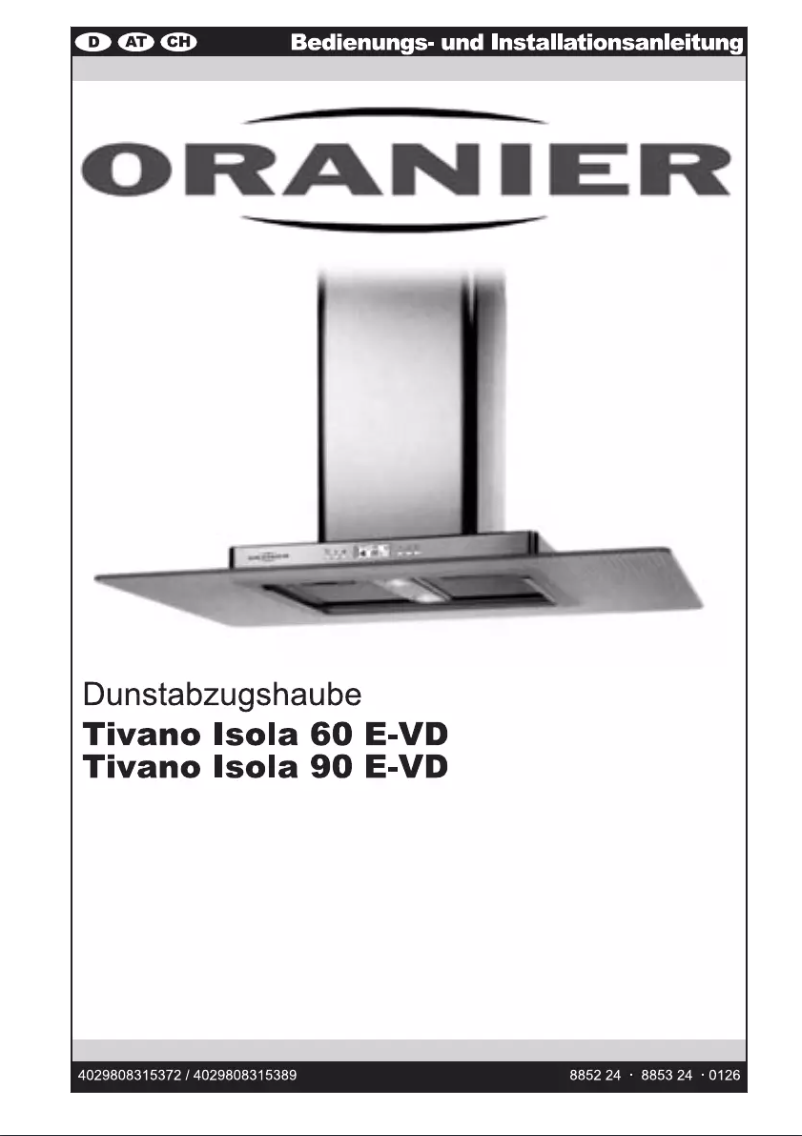 Page 1 de la notice Manuel utilisateur Oranier Tivano Isola