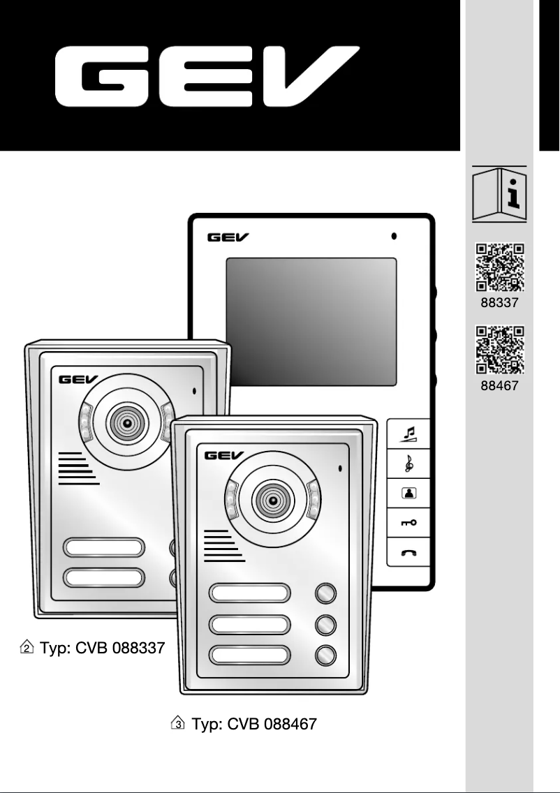Page 1 de la notice Manuel utilisateur GEV CVB 88337