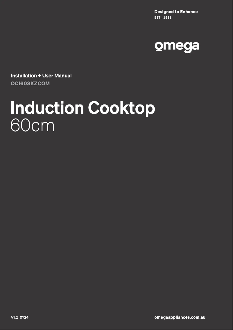 Page n°1 - Manuel utilisateur Omega OCI603KZCOM