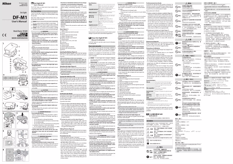 Page 1 de la notice Manuel utilisateur Nikon DF-M1