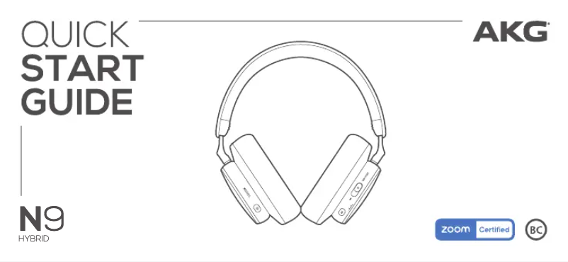 Page 1 de la notice Manuel utilisateur AKG N9 Hybrid
