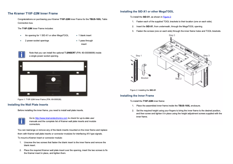 Image de la première page du manuel de l'appareil T10F-22M