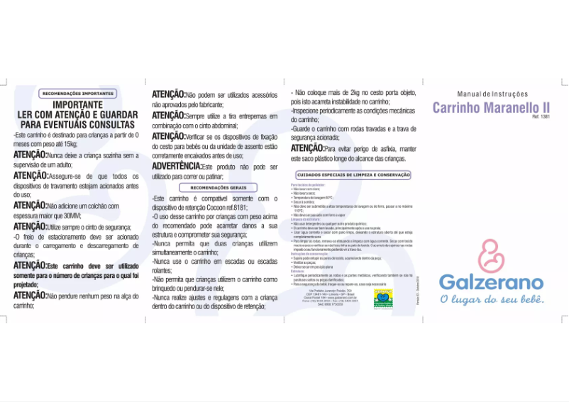 Image de la première page du manuel de l'appareil Maranello II