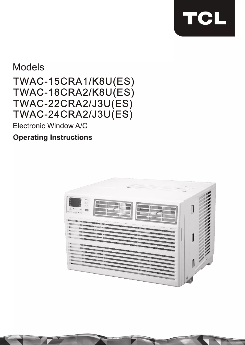 Imagen de la primera página del manual del dispositivo TWAC-24CRA2/J3U