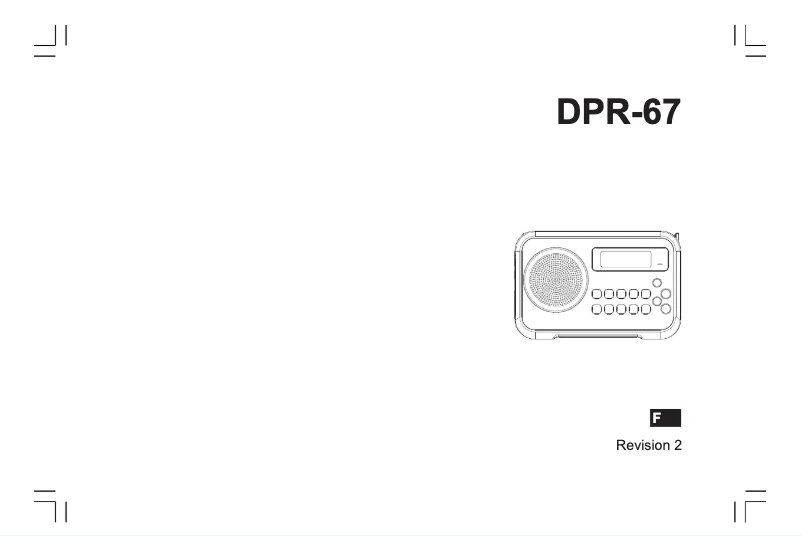 Page 1 de la notice Manuel utilisateur Sangean DPR-67
