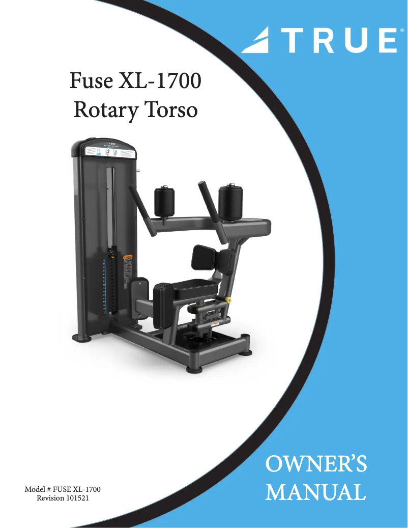Page 1 de la notice Manuel utilisateur True XL-1700