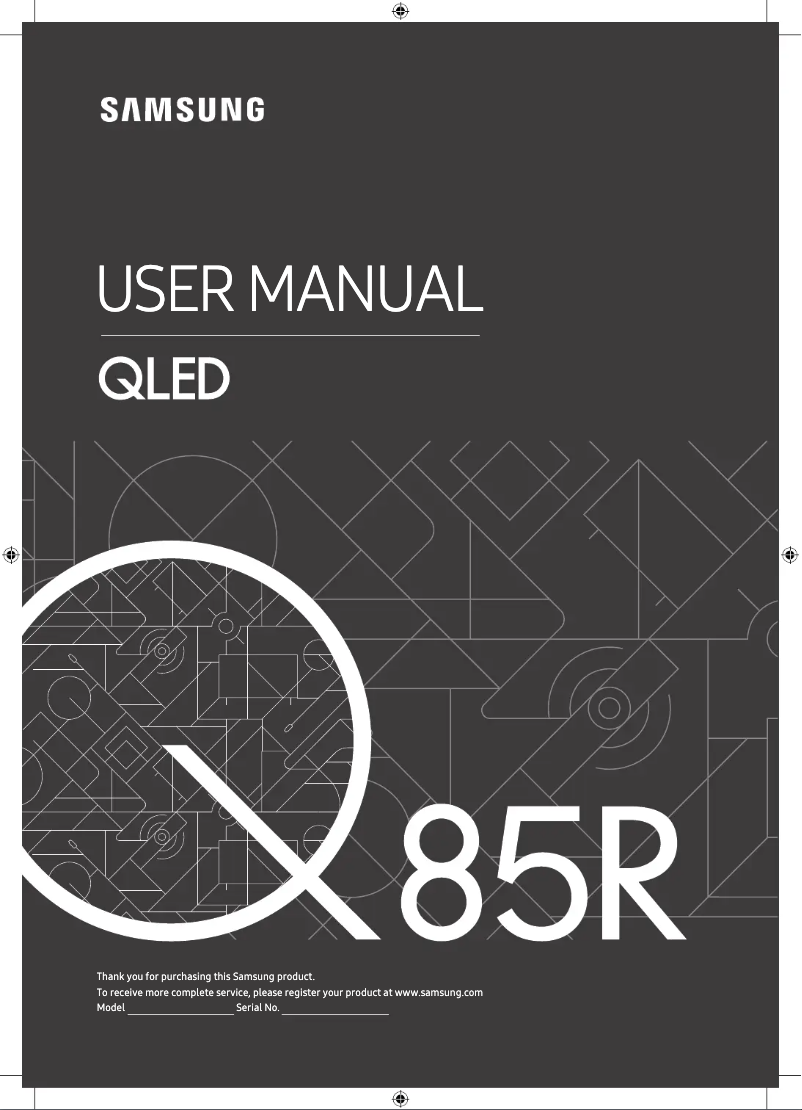 Página 1 del manual Manual de usuario Samsung QE55Q85R