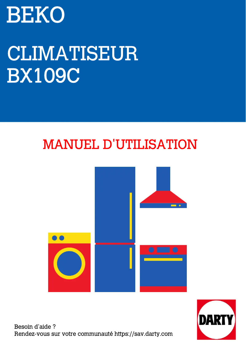 Image de la première page du manuel de l'appareil BX 109C