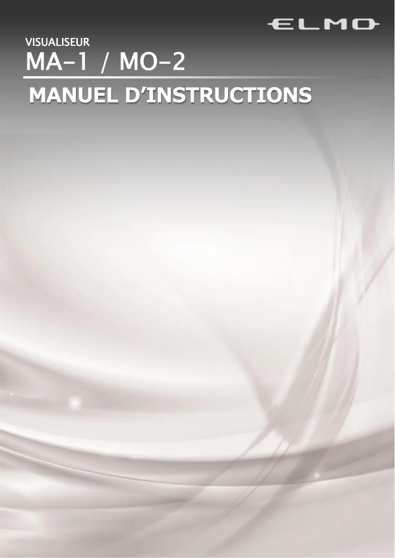 Image de la première page du manuel de l'appareil MO-2