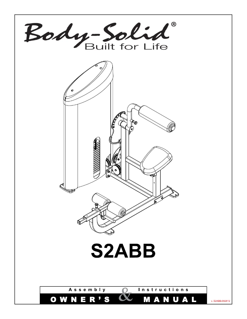 Image de la première page du manuel de l'appareil S2ABB
