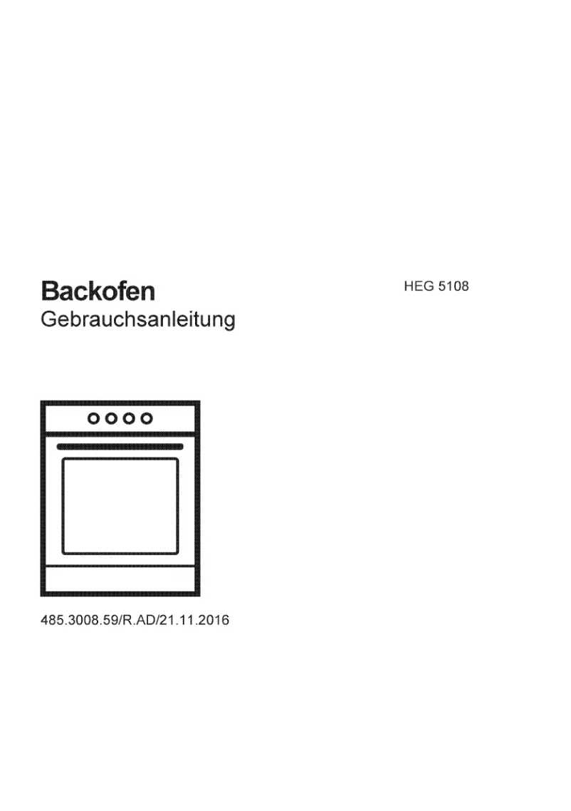 Page 1 de la notice Manuel utilisateur Elektra Bregenz HEG 5108 X